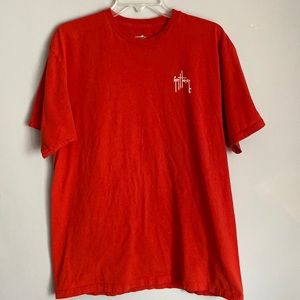 Mens guy Harvey size L red . Shows some slight signs of wear .